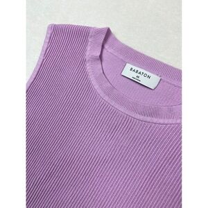 Babaton Ribbed Sleeveless Knit Tank Top XS Lilac Purple Aritzia‎ Minimalist